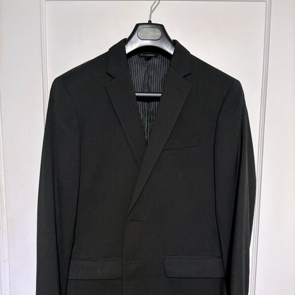 Banana Republic Tailored Slim Charcoal Italian Wool Suit (38S Jacket 32x30 Pant) - Picture 1 of 13